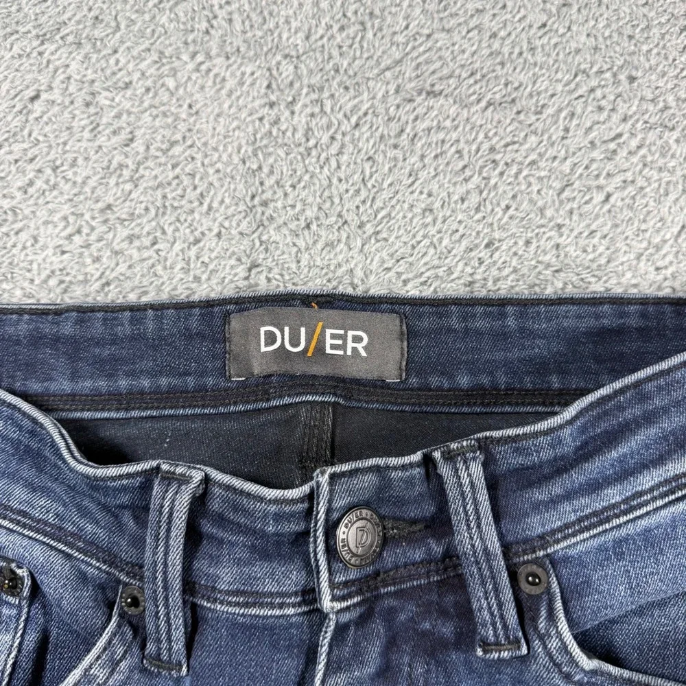 DU/ER L2X Slim Fit Jeans Mens 30x30 (30x29) Dark Wash Blue Performance Denim - Picture 2 of 8